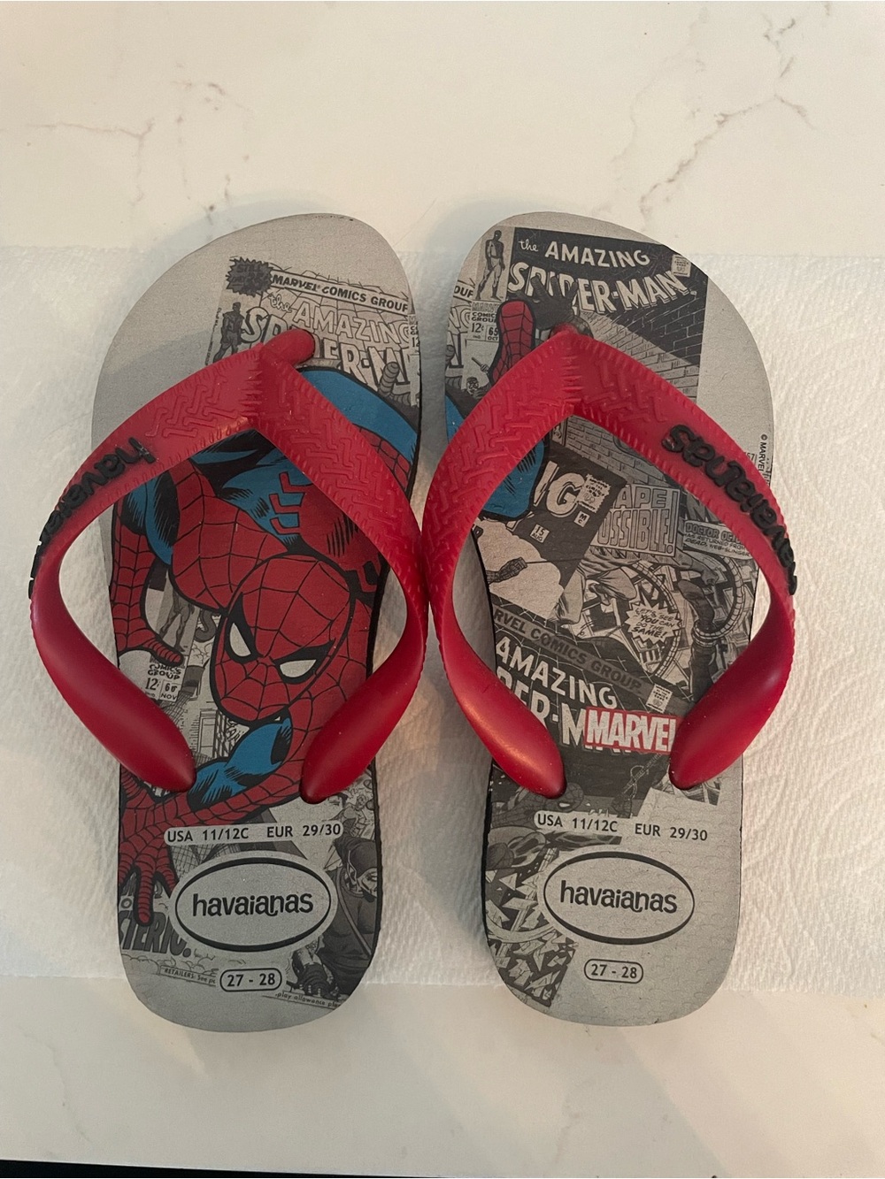 Havaianas Kids' Spider-Man Red Flip Flops